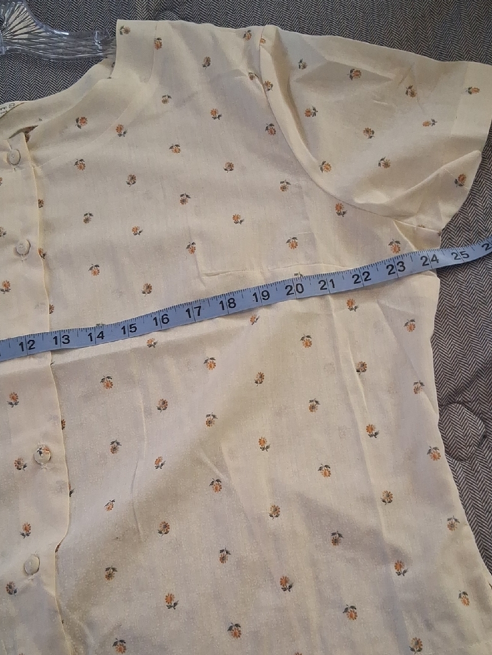Vintage Ship 'N Shore Floral Button Down Blouse Size 44 Or XL Boxy Cottage - Picture 6 of 7